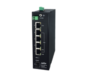 Industrial Gigabit 12V~56VDC Input PoE Switch